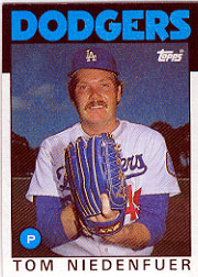 1986 Topps Baseball Cards      056      Tom Niedenfuer